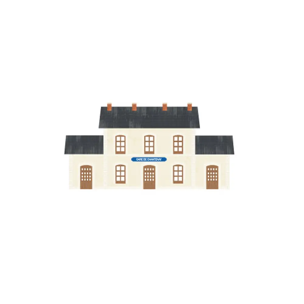 Bâtiment voyageur Ouest PO - Azar Models BAT003 - Z 1/220
