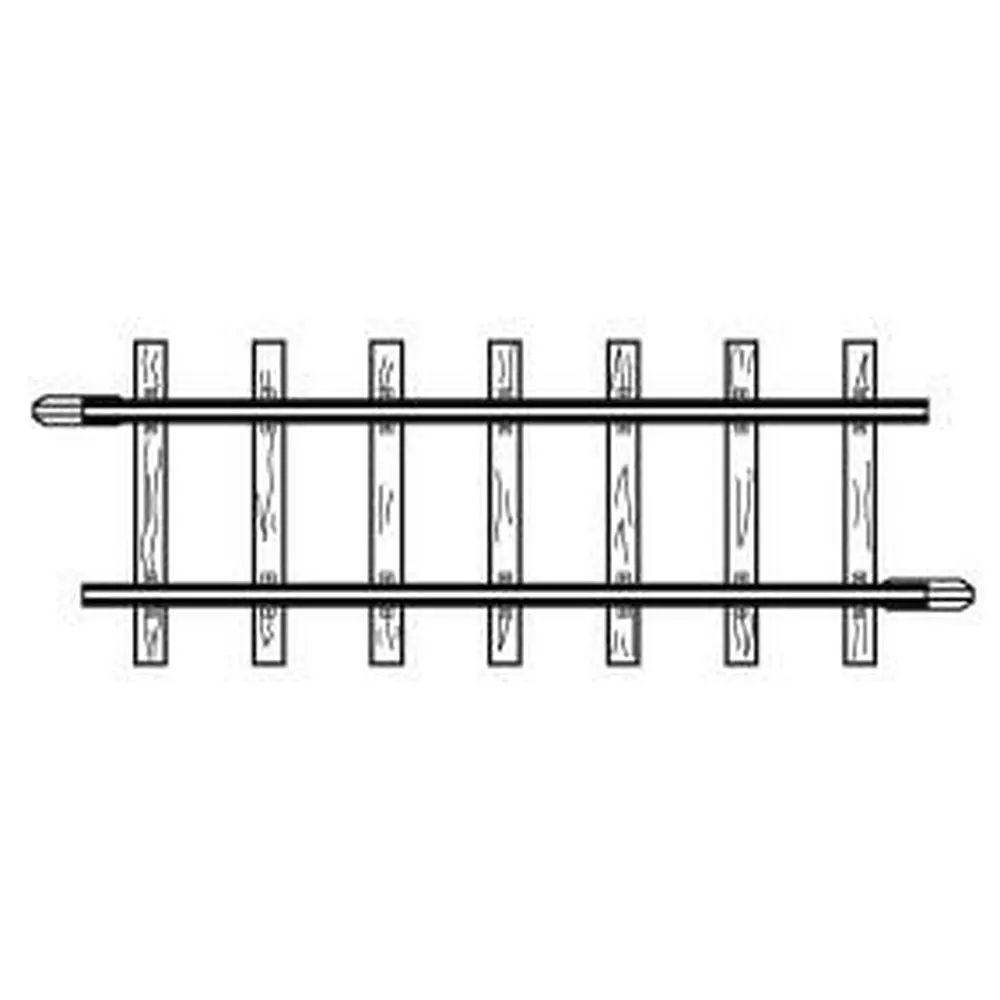 Rail droit longueur 56.5mm - Bemo 4282000
