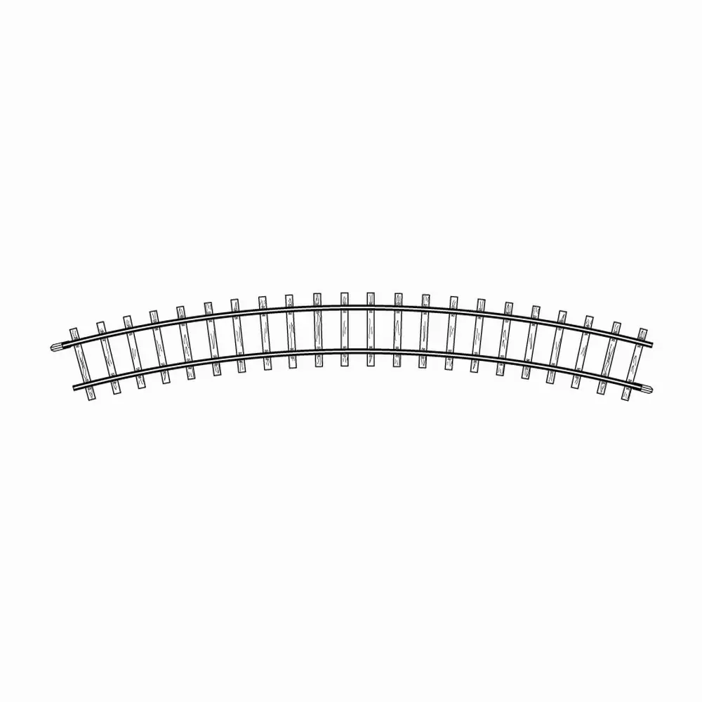 Rail courbe 330 mm 30° code 83 - Bemo 4230000 - HOm 1/87 - 2R