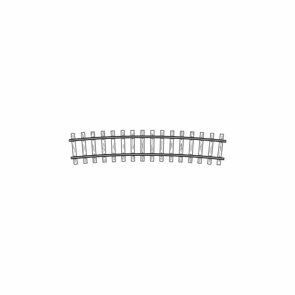 Rail courbe 520 mm 12° code 70 - Bemo 4294557 - HOm 1/87 - 2R