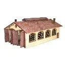 Entrepôt pour 2 locomotives - Bois Modelisme 105002 - HO 1/87 - 270x150x100mm