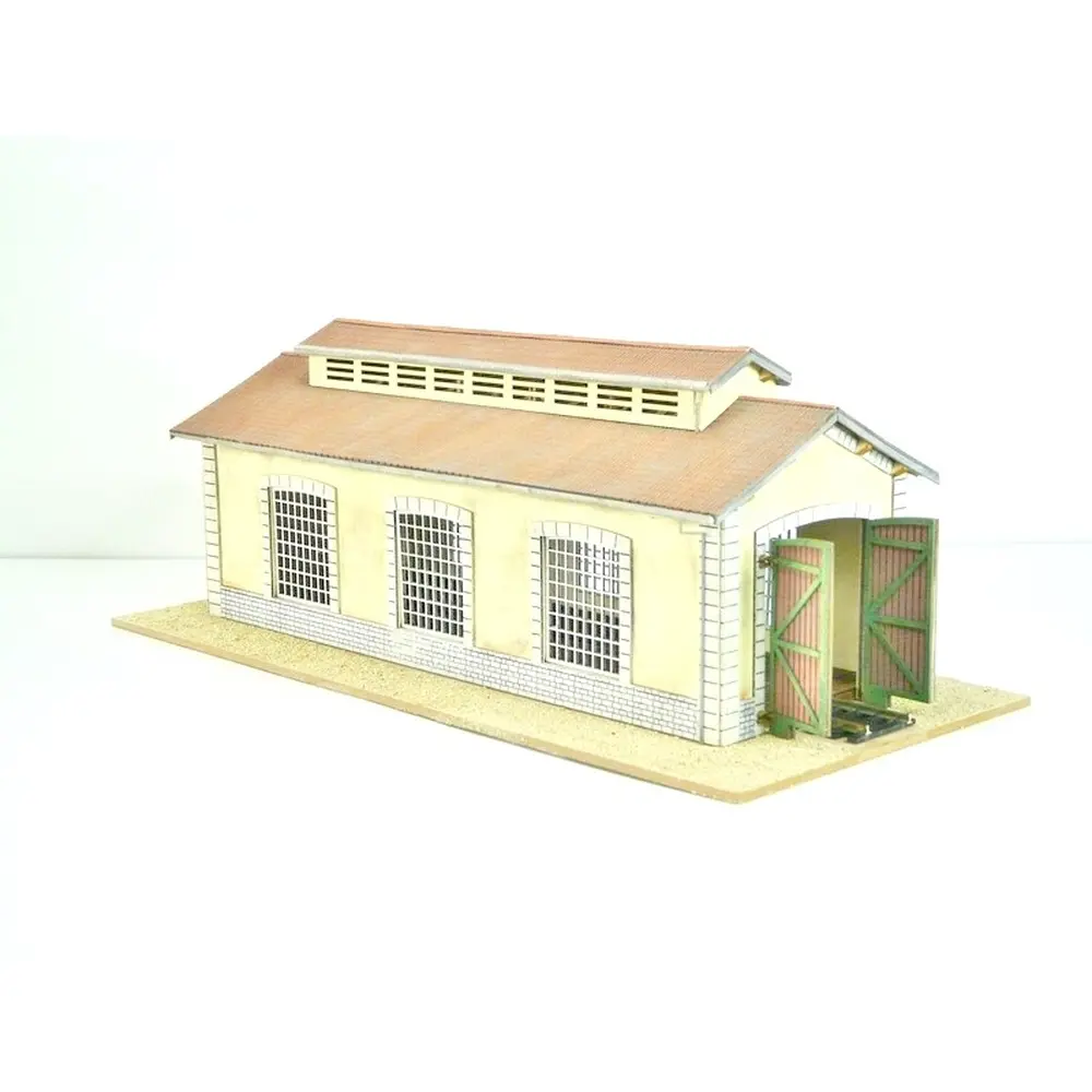 Remise à locomotive PLM - Bois modelisme 105003 - HO 1/87 - 260 x 100 x 115 mm