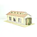 Remise à locomotive PLM - Bois modelisme 105003 - HO 1/87 - 260 x 100 x 115 mm