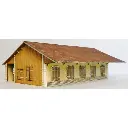 Halle PLM 5 portes - Bois Modélisme 102003 - HO 1/87