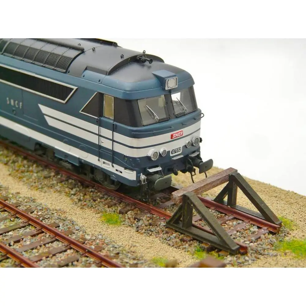 Heurtoir Métallique LED - BOIS MODELISME 113002 - HO 1/87