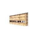 Demi-bâtiment industriel pour fond de décor - Bois Modelisme 206001 - N 1/160