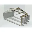 Rotonde - Extension de deux stalles Bois Modelisme 104002 - HO 1/87