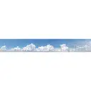 Fond de décor : Ciel avec nuages à l'horizon - Bois Modélisme 901001