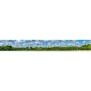 Fond de décor : Forêt sous un ciel bleu - Bois modélisme 901010
