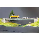 Pont métallique 1 voie avec culées - 250 mm BoisModelisme 108006 - HO 1/87