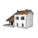 Gare avec halle à marchandises - Bois Modélisme 101003 - HO 1/87 - SNCF - 124 pièces