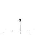 Pancarte "SAS" Voie de Sas protégée BOIS MODELISME 115013 - HO 1/87 - SNCF