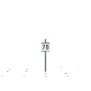 TIV "70" arrivée de limitation à 70km/h  BOISMODELISME 115016 - HO 1/87 - SNCF