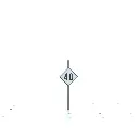 TIV losange "40" limitation 40 km/h BOISMODELISME 115019 - HO 1/87 - SNCF