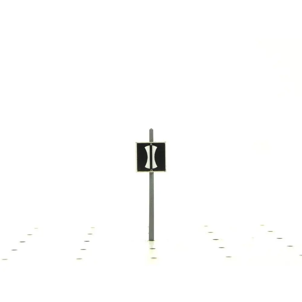 Pancarte Fin "Baissez Pantographes" BOISMODELISME 115024 - HO 1/87 - SNCF