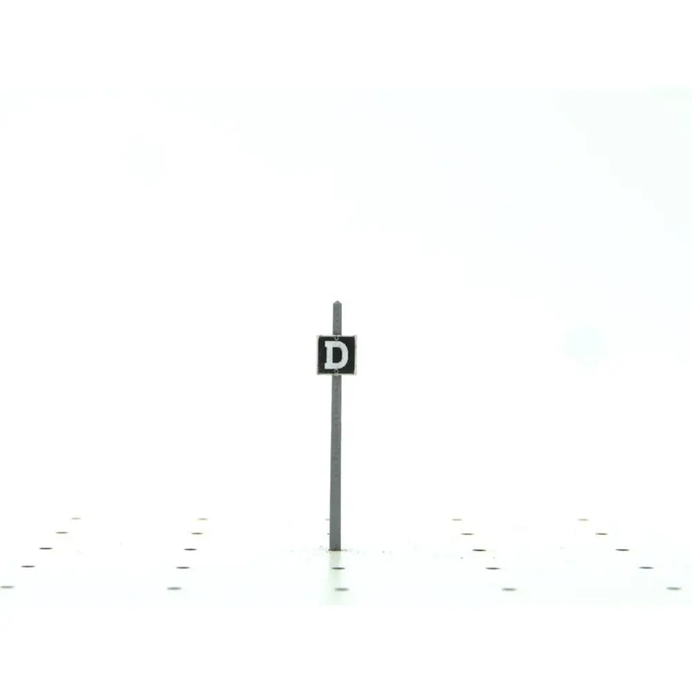 Pancarte "D" Voie de Dépôt BOISMODELISME 215002 - N 1/160 - SNCF