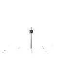 Pancarte "SAS" Voie de Sas protégée BOISMODELISME 215013 - N 1/160 - SNCF