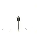 Pancarte Fin "Baissez Pantographes" BOIS MODELISME 215024 - N 1/160 - SNCF