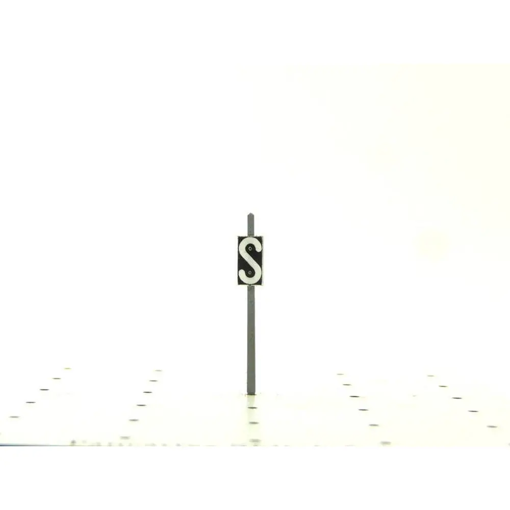 Pancarte "S" coup de Sifflet BOISMODELISME 215012 - N 1/160 - SNCF