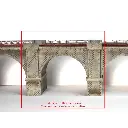 Viaduc en pierres 1 voie - 165mm Bois Modélisme 109010 - HO 1/87