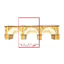 Extension pour viaduc en pierres 2 voies - Bois Modélisme 109013 - HO 1/87 - 135mm