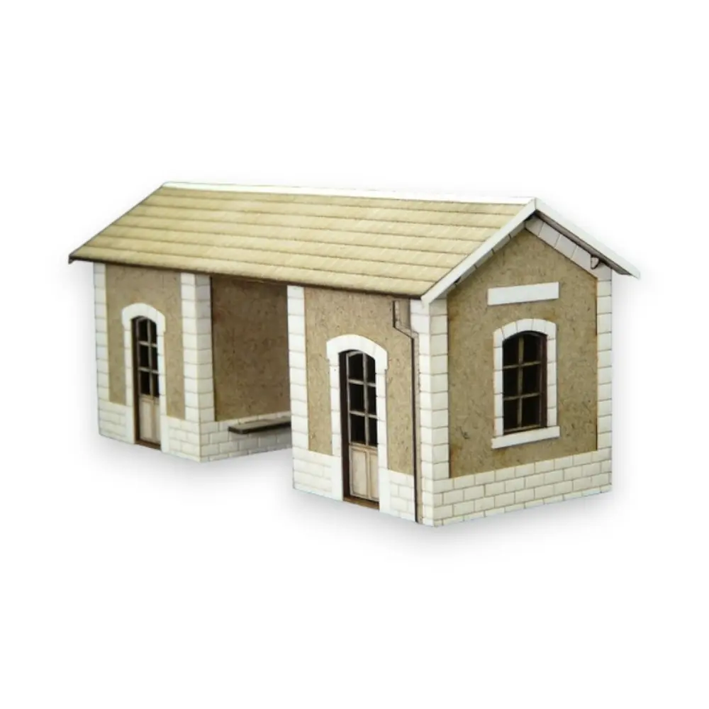 Abris de quai PLM - Bois Modélisme 101016 - HO 1/87 - Maquette à monter