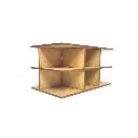 Murs intérieurs pour Gare PLM - Bois Modélisme 101024 - HO 1/87 - Maquette à monter