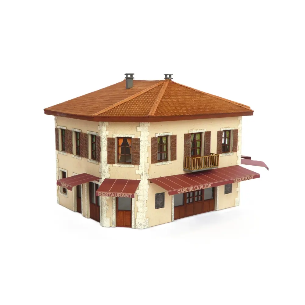 Café de la place - Bois Modélisme 107003 - HO 1/87