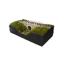 Petit pont-rail pour une voie - Bois Modélisme 109014 - HO 1/87