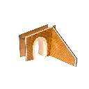 Entrée de tunnel pour une voie métrique avec mur de soutènement à gauche - Bois Modélisme 109017 - HOm 1/87