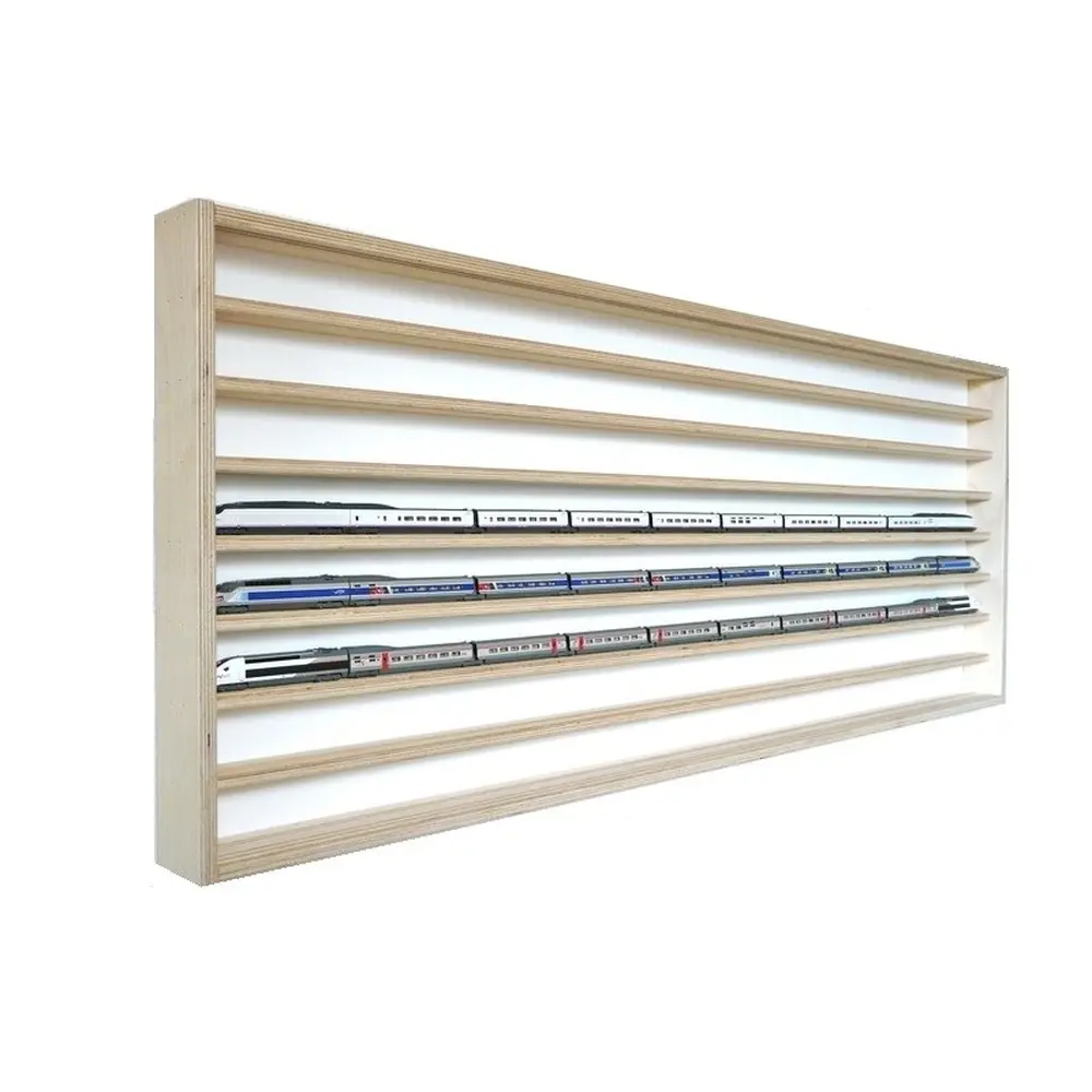 Vitrine murale 10 niveaux - BOIS MODELISME 702002 - N 1/160