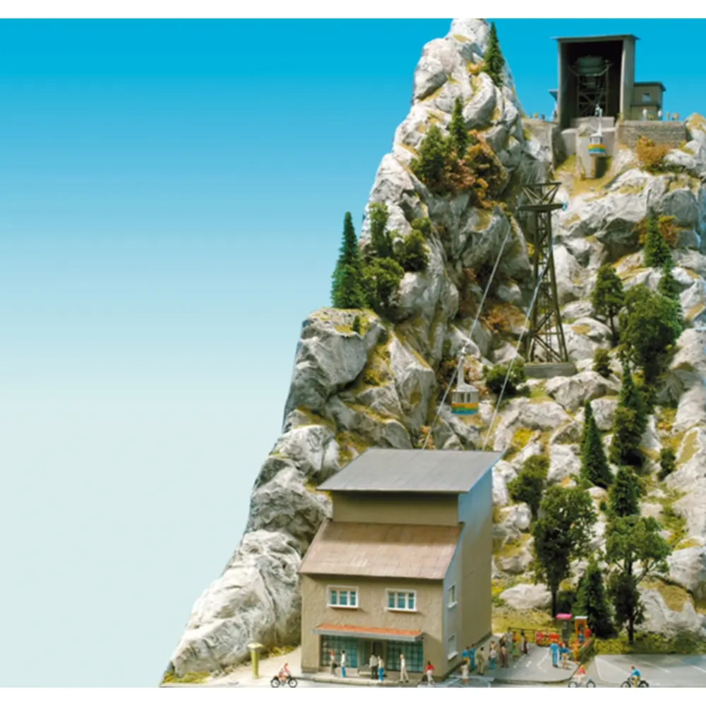 Téléphérique "Nebelhorn" avec 2 cabines Brawa 6340 - HO : 1/87 - EP III