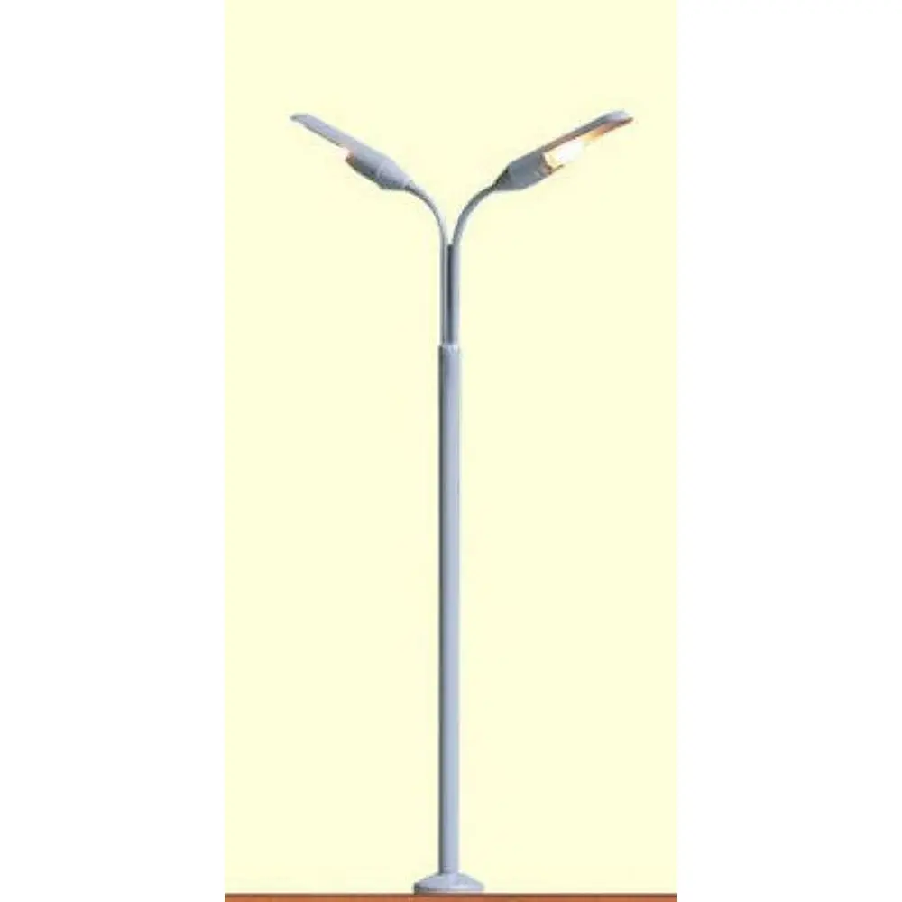 Lampadaire double sur pied avec éclairage à led - Brawa 84016 - HO 1/87
