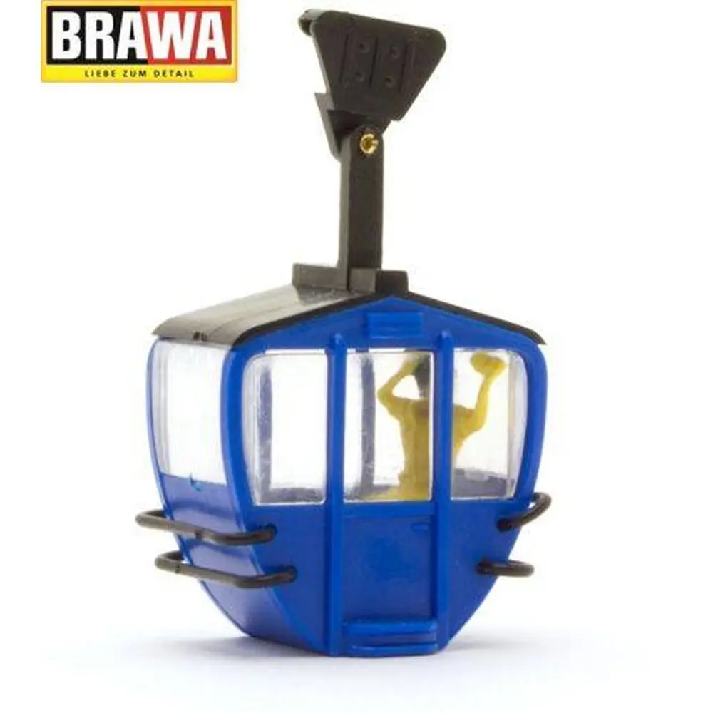 Cabine de téléphérique bleue BRAWA 6282 - HO 1/87