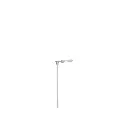 Lampadaire de plateforme LED - Hauteur 70 mm BRAWA 84049 - HO 1/87