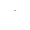 Lampadaire double de plateforme LED - Hauteur 70 mm BRAWA 84059 - HO 1/87