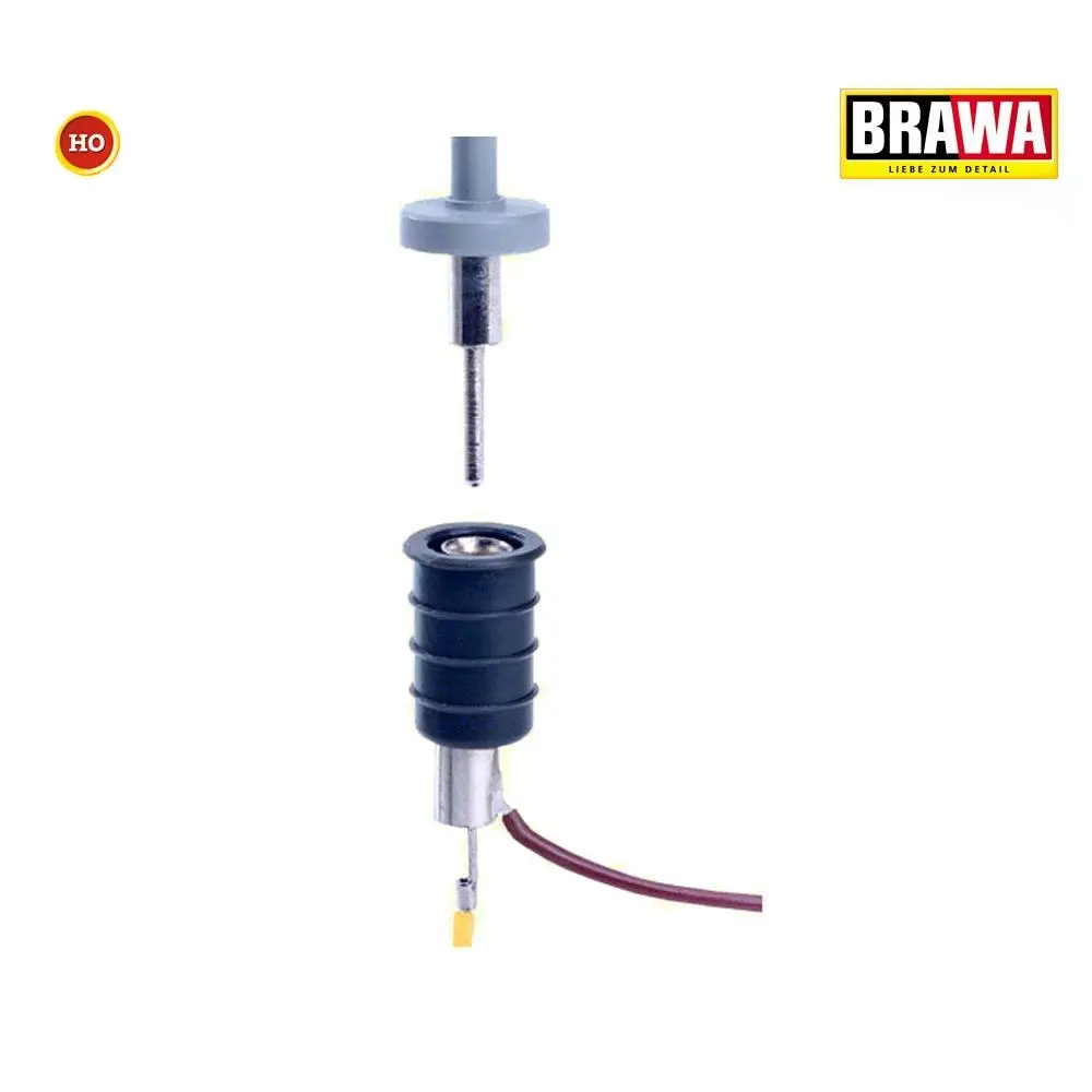 Lot de 5 douilles à broche sans lampes BRAWA 84056 - HO 1/87