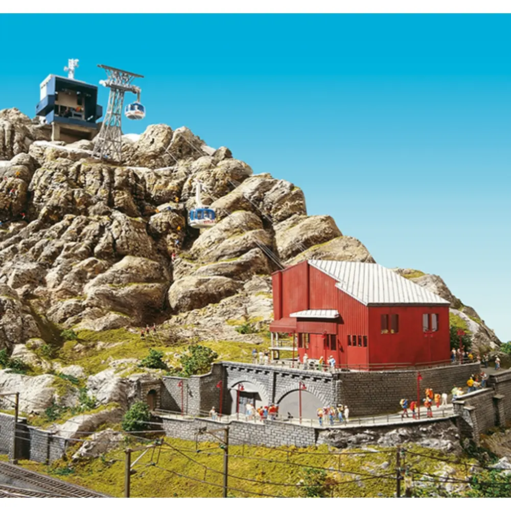 Téléphérique "Titlis" avec 2 cabines éclairées Brawa 6331 - HO : 1/87