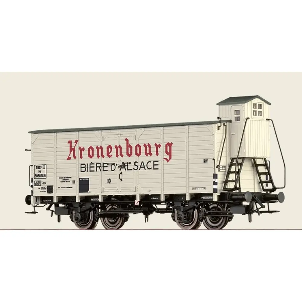 Wagon bière Hlf "Kronenbourg" - Brawa 50994 - HO 1/87 - SNCF - EP III - 2R