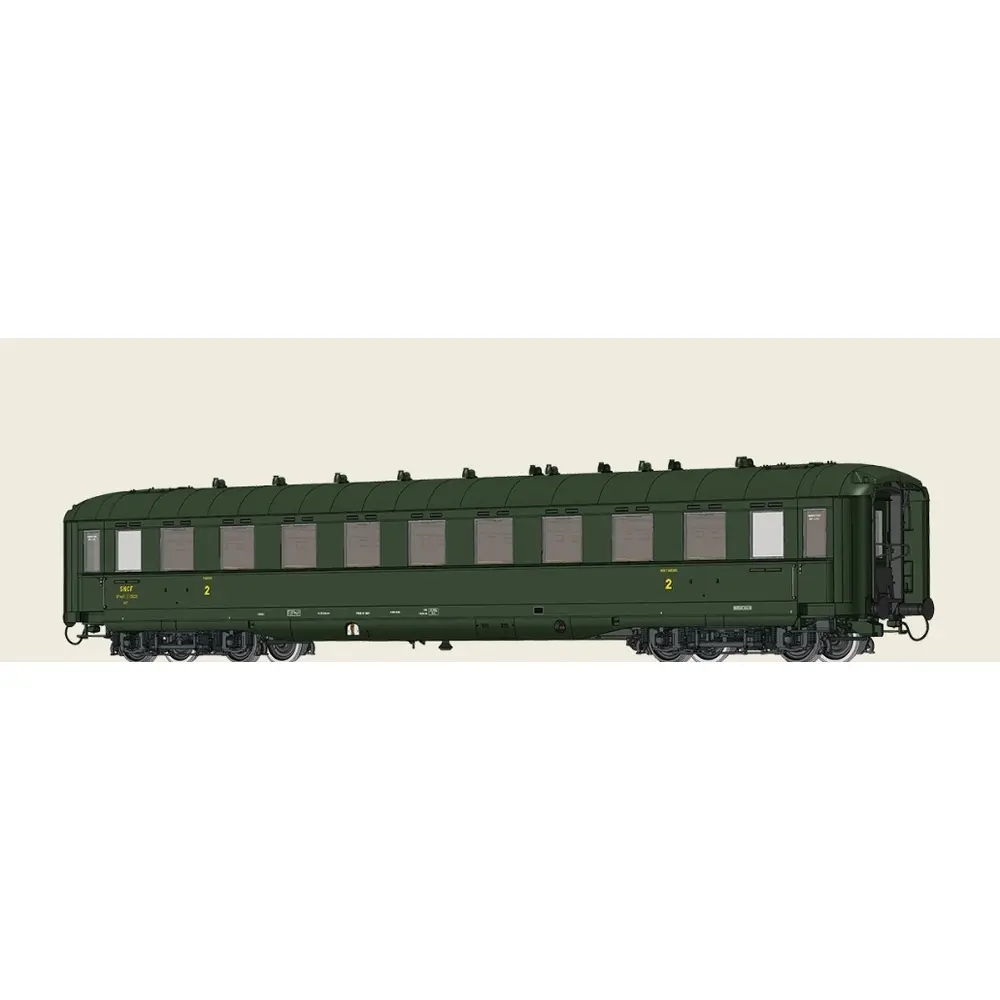 Voiture voyageurs B10 myfi, 2e classe, "ex type 39 allemande" - Brawa 51121 - HO 1/87 - SNCF - Ep III - 2R