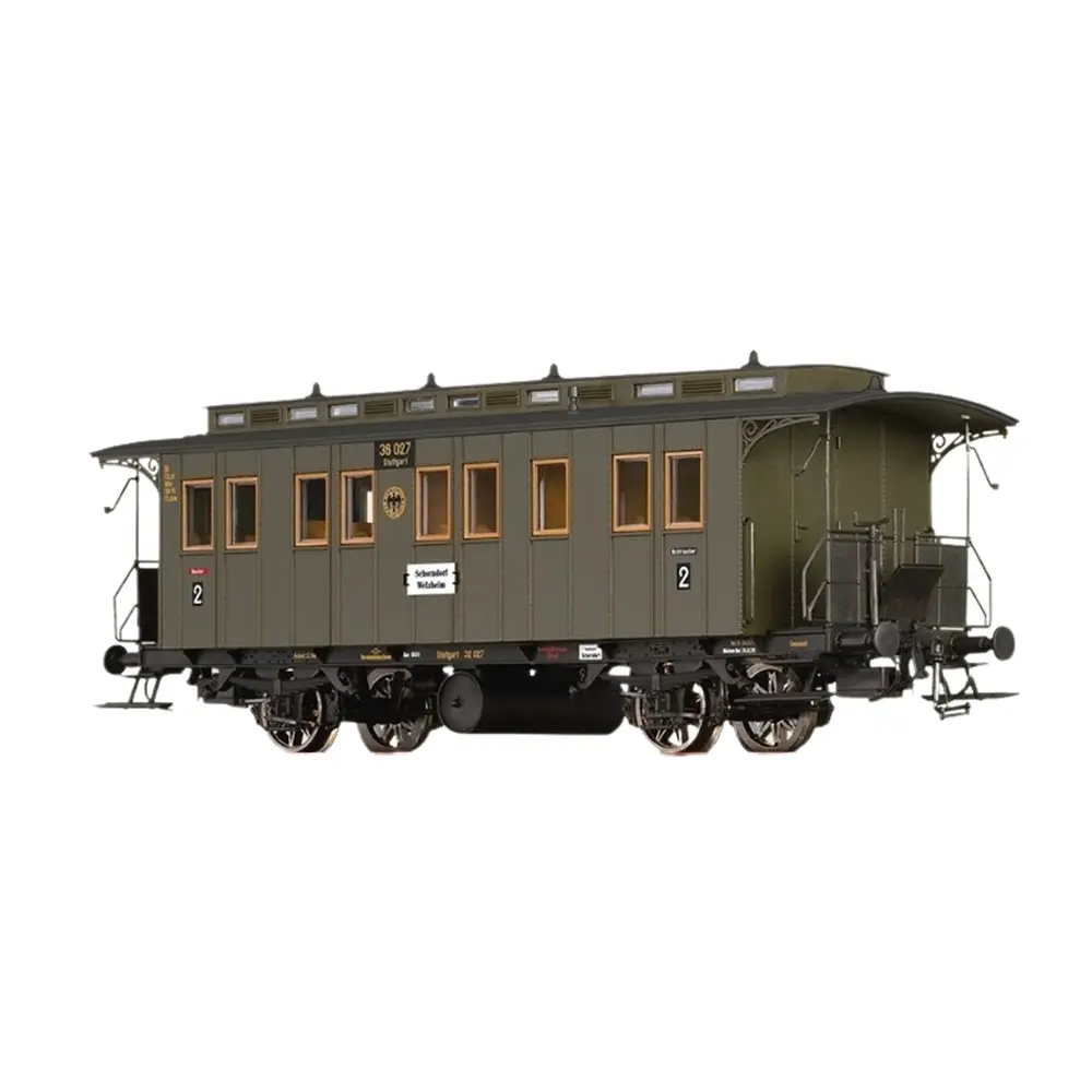Voiture voyageurs 36027 - Brawa 45621 - HO 1/87 - DRG - EP II - 2R