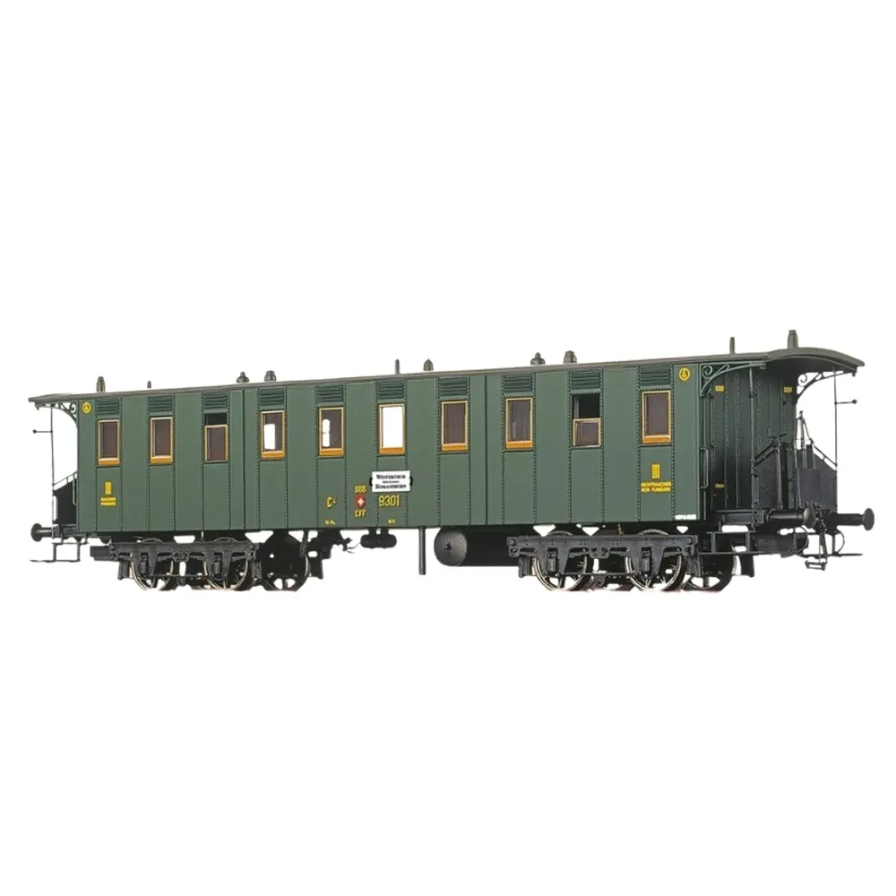 Voiture voyageurs C4 N°9301 - Brawa 45714 - HO 1/87 - SBB - EP II - 2R