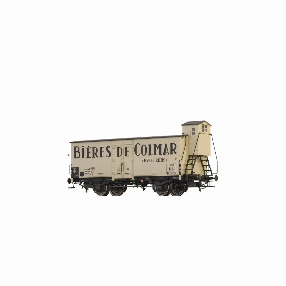 Wagon bière "Bières de Colmar" - Brawa 51257 - HO 1/87 - AL - Ep III - 2R