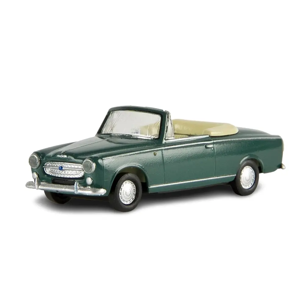 Peugeot 403 cabriolet verte - SAI/BREKINA 2532 - HO : 1/87