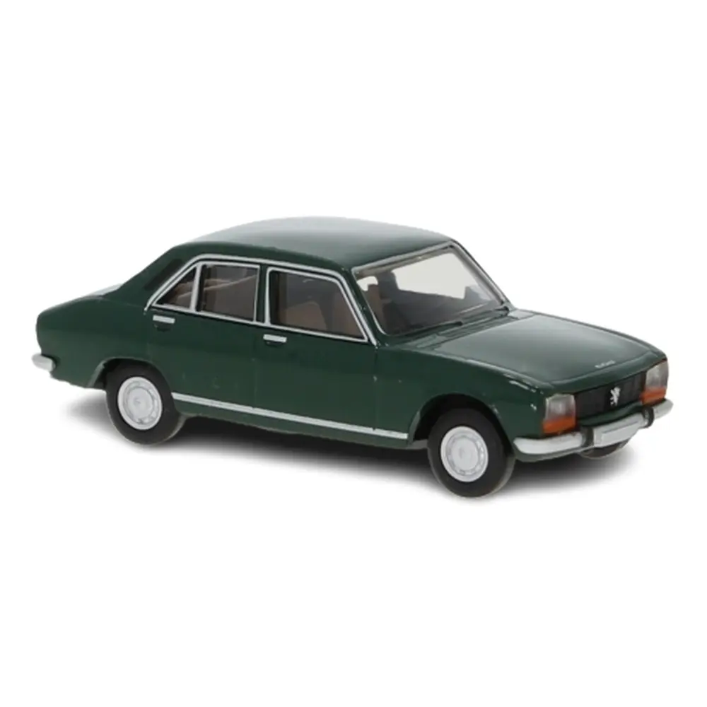 Voiture Peugeot 504 berline vert émeraude BREKINA 29118 SAI 2086 - HO 1/87