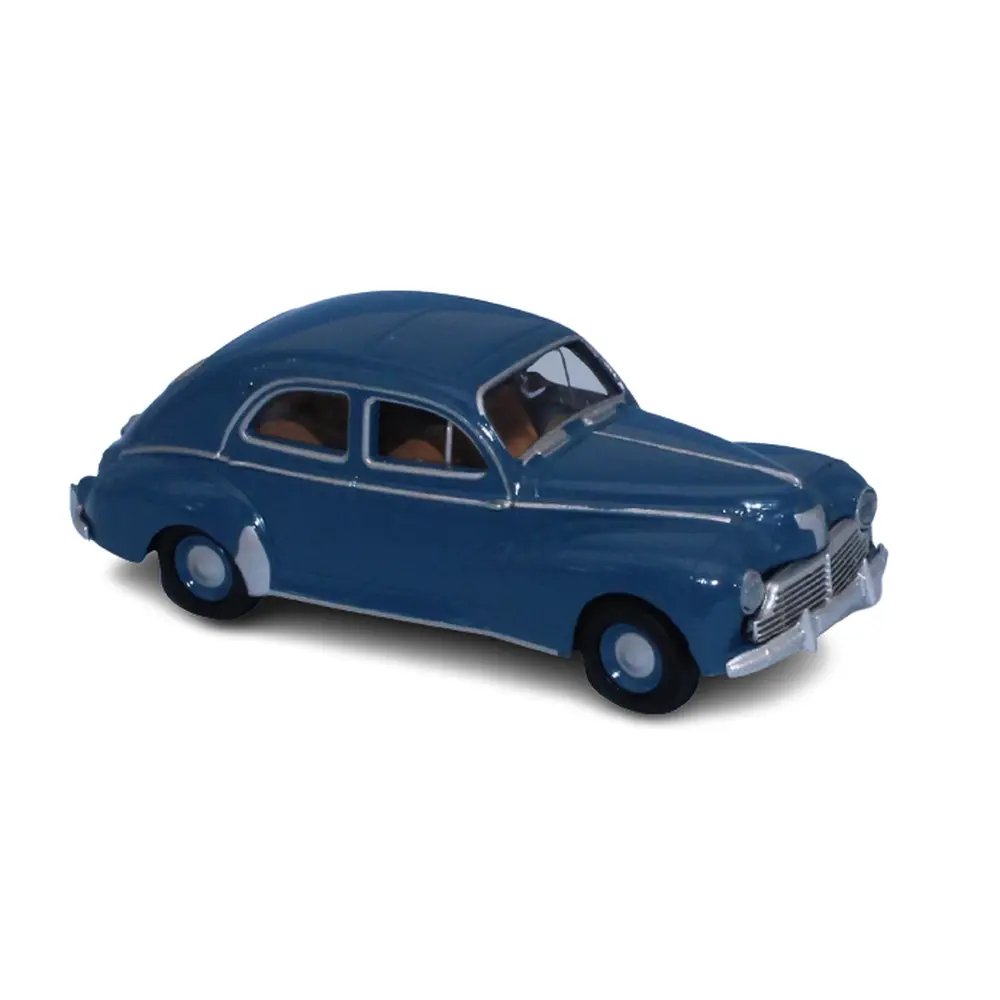 Voiture Peugeot 203 - berline bleu azur - Brekina 92982 - HO 1/87