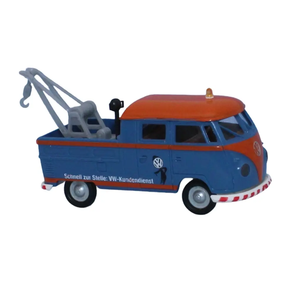 Dépanneuse Volkswagen T1b Brekina 32838 - HO : 1/87 bleu / orange