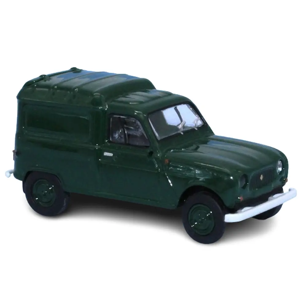 Renault 4L Fourgonnette - Dark Green - Brekina 14754 - HO 1/87