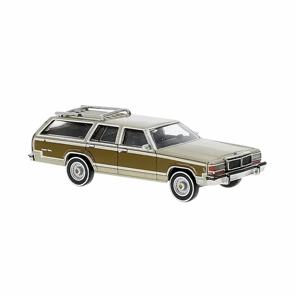 Ford LTD Country Squire, bois/or - Brekina 19630 - HO 1/87