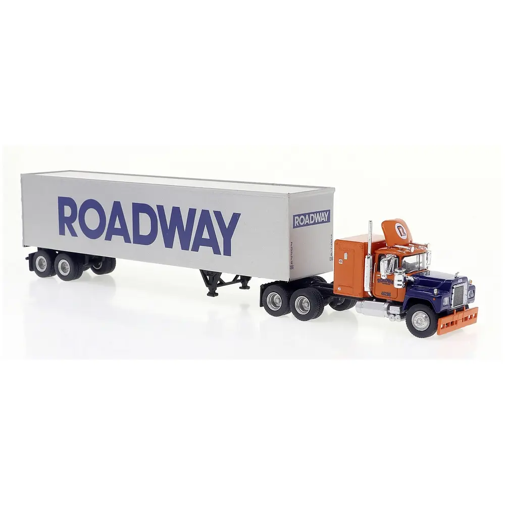 Mack RS 700, camion semi-remorque - Brekina 85813 -  HO 1/87
